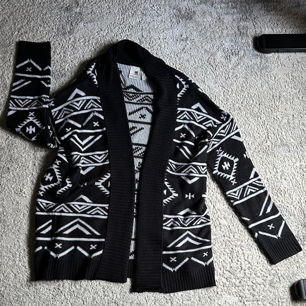 Black and White Cardigan